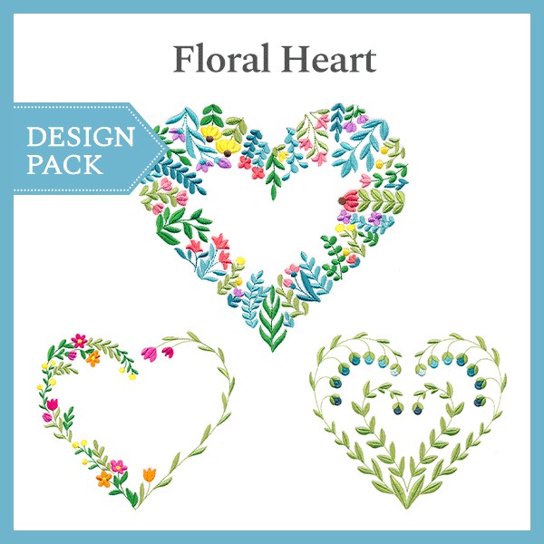 Floal Heart Design Pack - click here to shop